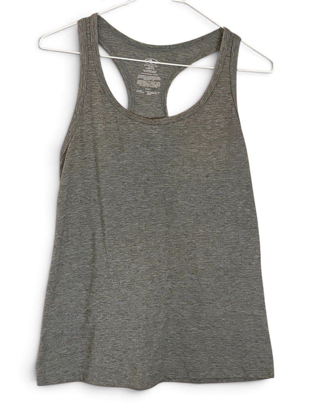 Athletic Works Gray Racerback Tank Top